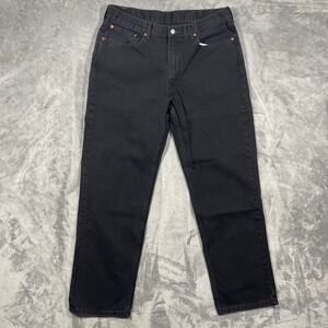 Levi's 550 Men's Black Jeans Relaxed Fit 38(36) 34(32) Zipper Fly‎ Denim